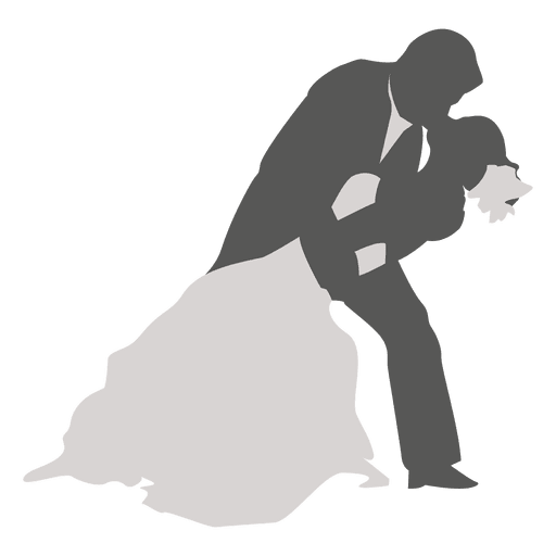 Download Wedding couple dancing silhouette 2 - Transparent PNG ...