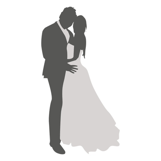 Wedding couple dancing silhouette 3