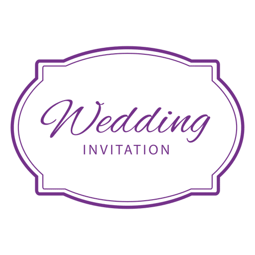 Download Wedding Invitation Badge Transparent Png Svg Vector File