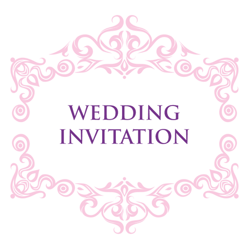 etiqueta invitaci n de la boda - Descargar PNG SVG