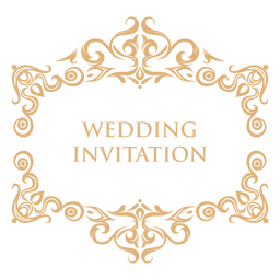 Download Wedding Invitation Label 2 Transparent Png Svg Vector