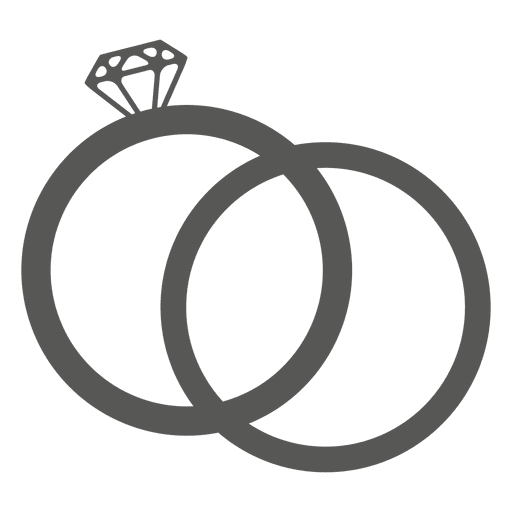 Icono de anillo de bodas - Descargar PNG/SVG transparente