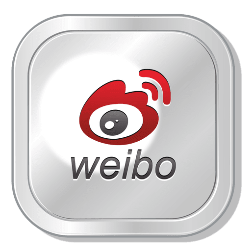 Icono cuadrado de Weibo Diseño PNG
