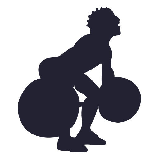 Gewichtheben Silhouette PNG-Design