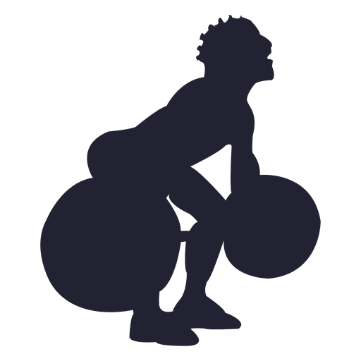 Weight lifting silhouette - Transparent PNG SVG vector file