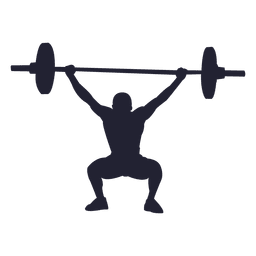 Gewichtheben Silhouette 1 PNG-Design