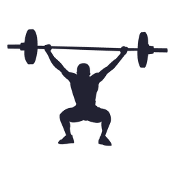 Weight lifting silhouette 1 PNG Design Transparent PNG