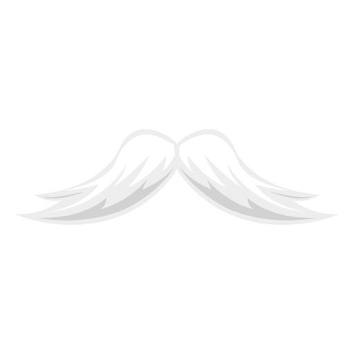 White hipster mustache 2