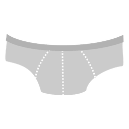 White Mens Underwear Cartoon PNG & SVG Design For T-Shirts