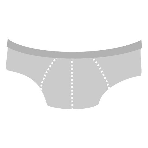 White mens underwear cartoon PNG Design