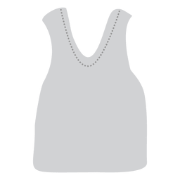Camisa branca sem mangas Desenho PNG
