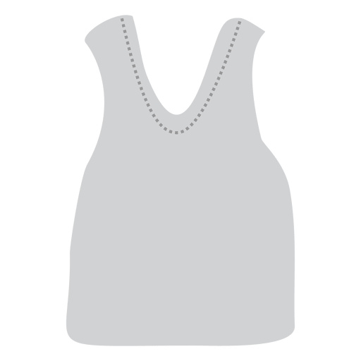 Camisa branca sem mangas Desenho PNG
