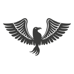 Breiter geflügelter Phönixvogel PNG-Design