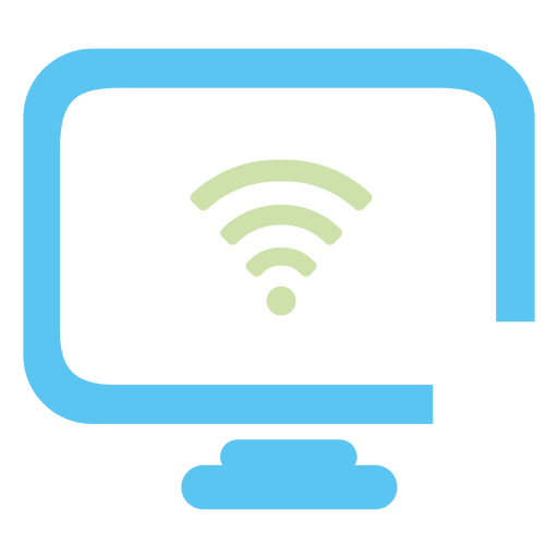 Icono de monitor wifi Diseño PNG