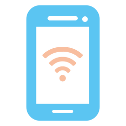 Wifi smartphone screen icon PNG Design