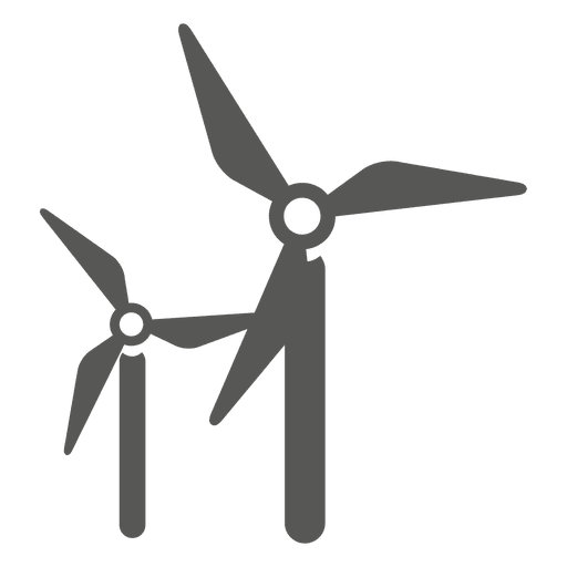 Icono de molino de viento Diseño PNG