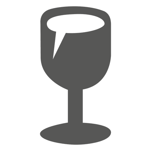 Icono de copa de vino Diseño PNG
