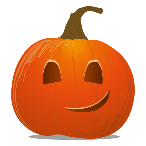 Wink pumpkin emoticon PNG Design
