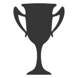 Silueta de trofeo de ganador Diseño PNG