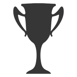 Winner trophy silhouette PNG Design
