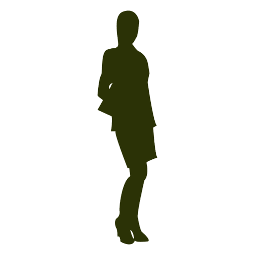 Woman Executive Standing Silhouette PNG & SVG Design For T-Shirts