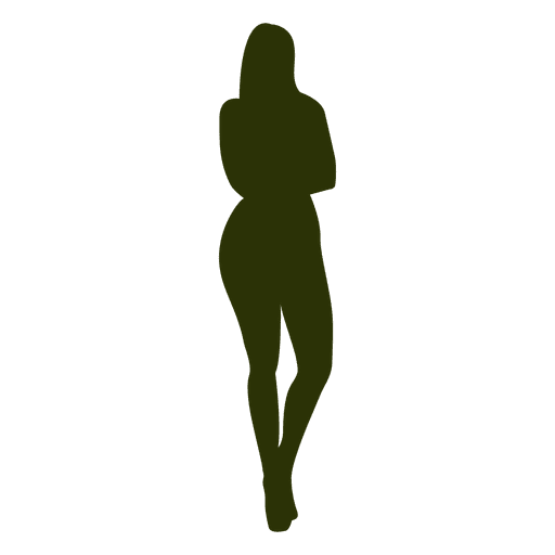 Woman fashion pose silhouette