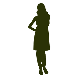 Woman fashion silhouette 1 PNG Design