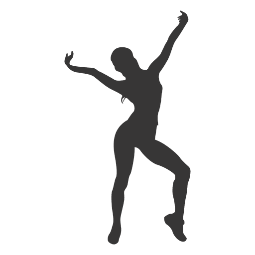 Woman fitness silhouette