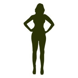 Mulher com as mãos na cintura Desenho PNG