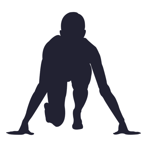 Woman running mark silhouette PNG Design
