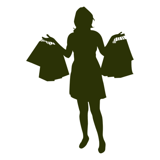 Download Woman shopping silhouette 3 - Transparent PNG & SVG vector file