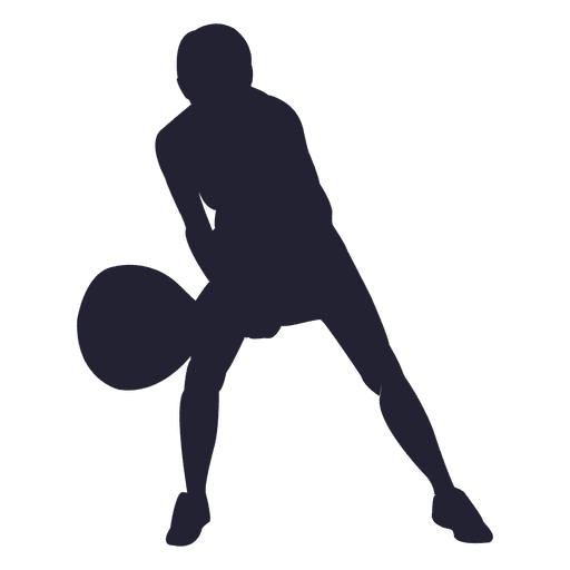 Woman tennis player silhouette