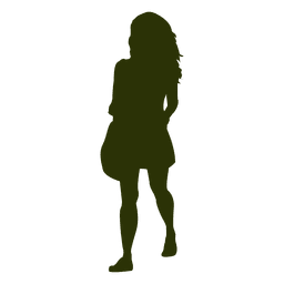 Woman walking silhouette 7 PNG Design