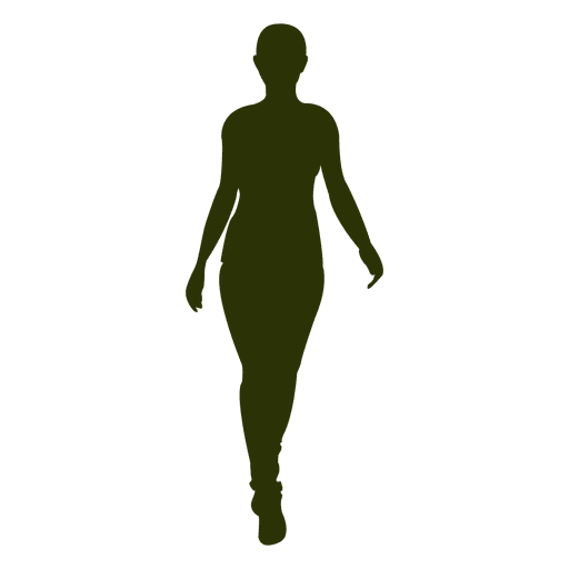 Mujer caminando silueta 9 Diseño PNG