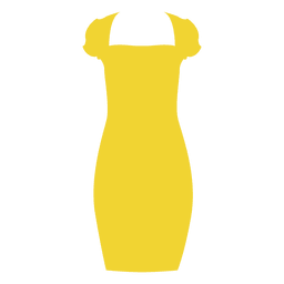 Yellow ladies dress PNG Design Transparent PNG