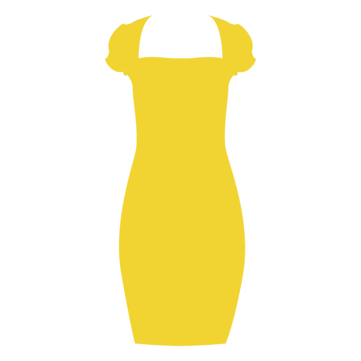 Yellow ladies dress PNG Design