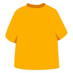 Yellow men tshirt back PNG Design