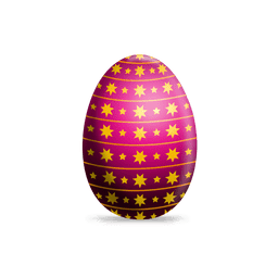Osterei der gelben Sterne PNG-Design