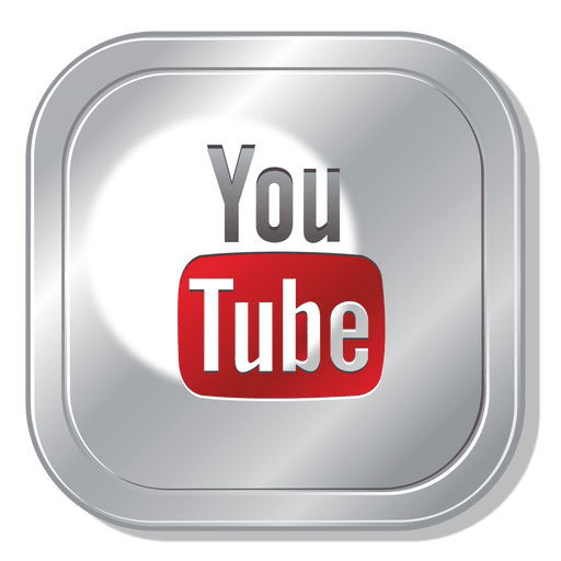 Logotipo cuadrado de youtube Diseño PNG