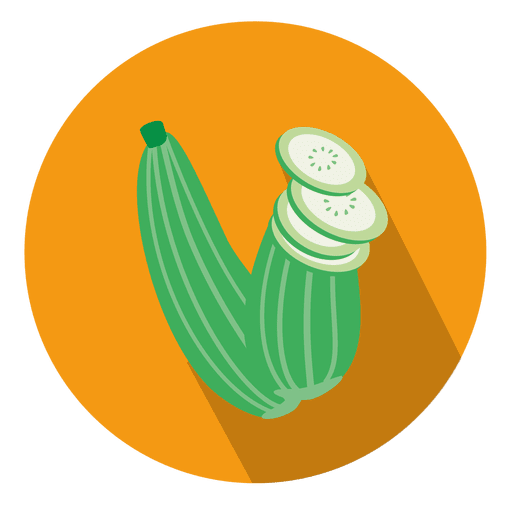 Zucchini circle icon PNG Design
