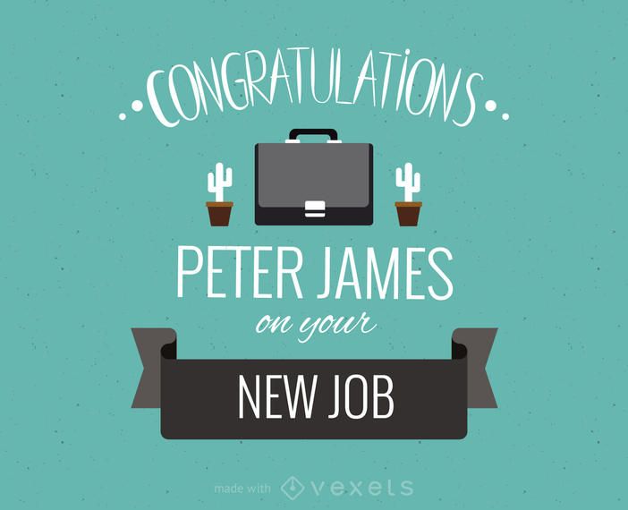 New job greeting card maker New job greeting card maker