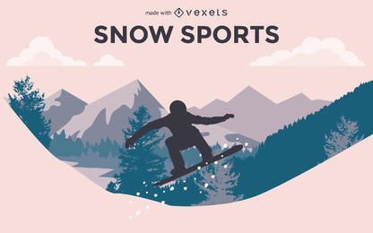 Winter sports customizable design Winter sports customizable design