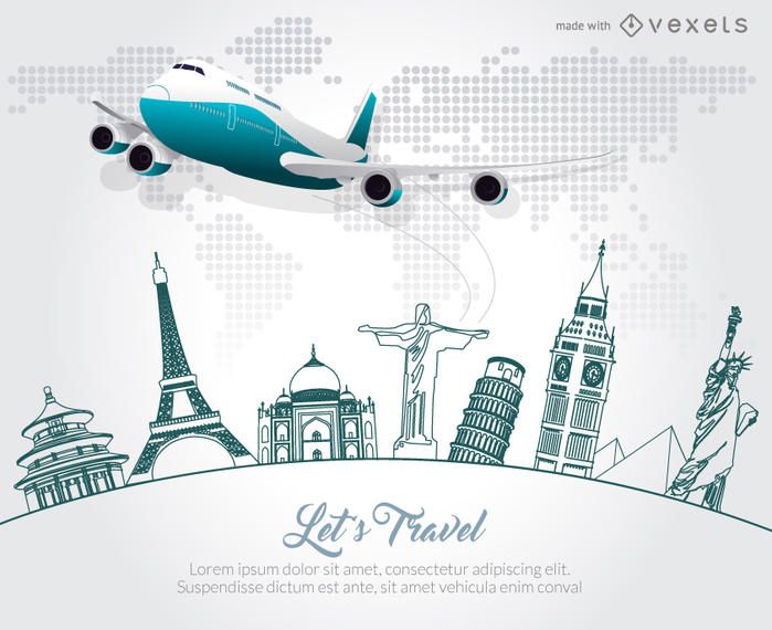 Travel skyline poster promotion maker Travel skyline poster promotion maker
