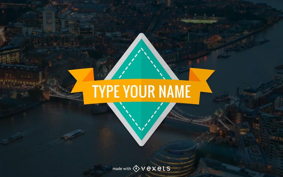 Flat badge label creator Flat badge label creator