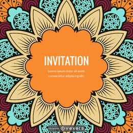 Mandala illustration card maker