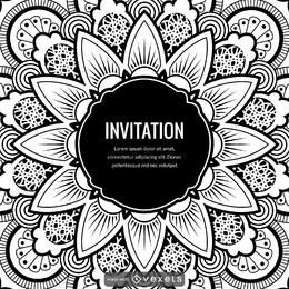 Mandala illustration card design creator Mandala illustration card design creator