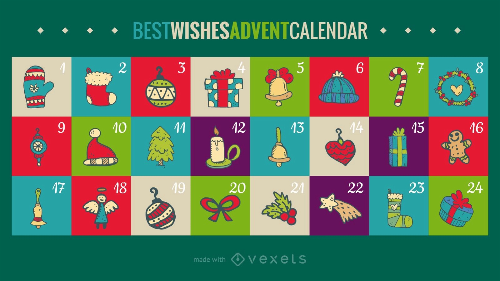 Best wishes advent calendar maker