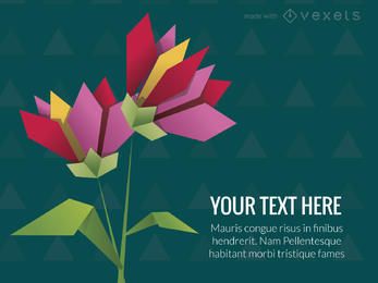Origami poster banner maker Origami poster banner maker