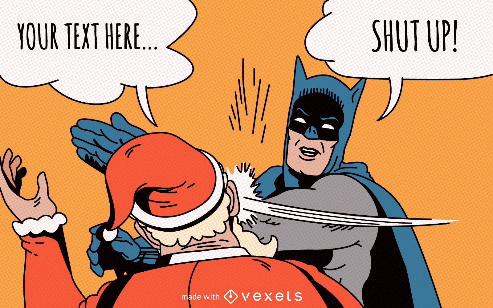 Santa Slap Weihnachtskartenhersteller