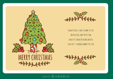 Hand-drawn stroke Christmas card creator